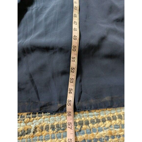 NWT Alexa B Nites 16W Sleeveless Ruched Neck Blue Evening Gown Velvet Chiffon - Picture 5 of 8